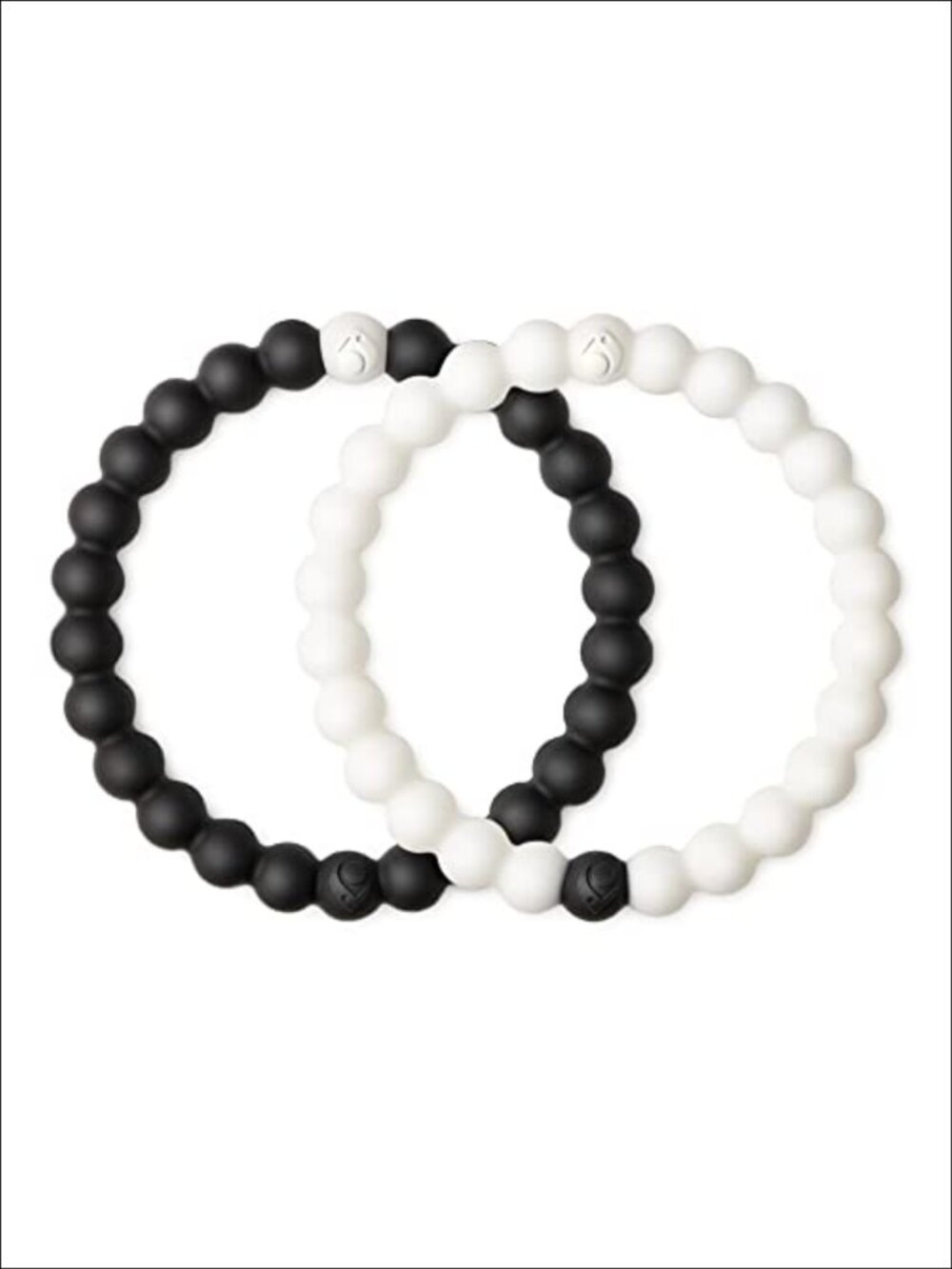 Silicone Beaded Stretch Bracelet Set Slide-On Stackable Bracelets